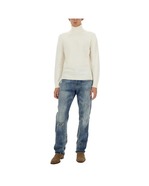 Department 5 Blue Straight Jeans for men