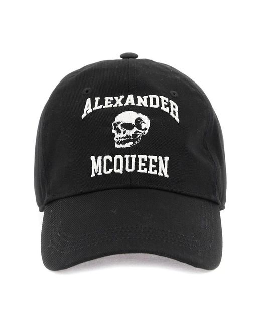 Alexander McQueen Black Caps for men