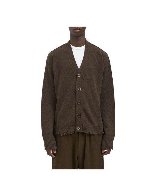 Cardigans Uma Wang de hombre de color Brown