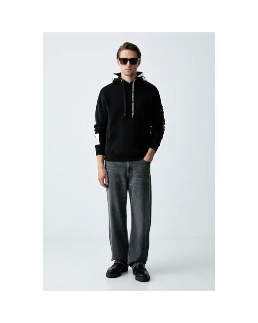 Alpha Industries Alpha Hoodie in het Black voor heren