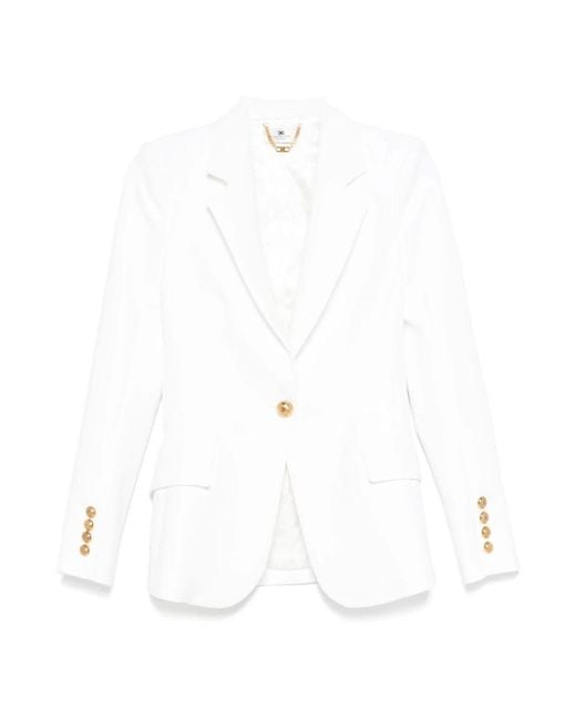 Elisabetta Franchi White Blazers