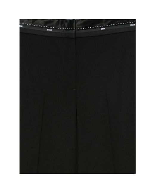 Wide Trousers MSGM de color Black