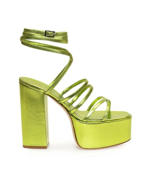 Paris Texas Green High Heel Sandals