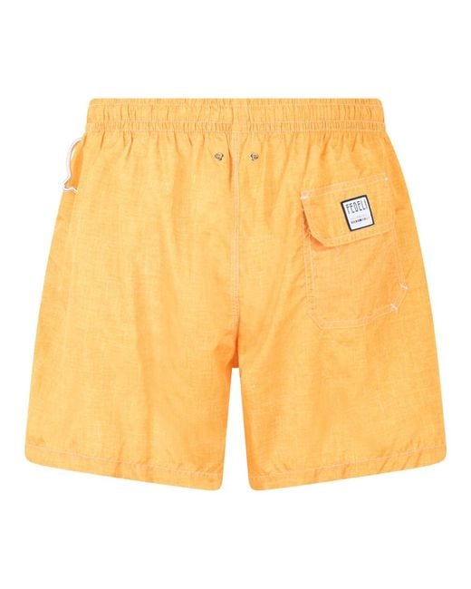 Fedeli Yellow Beachwear for men