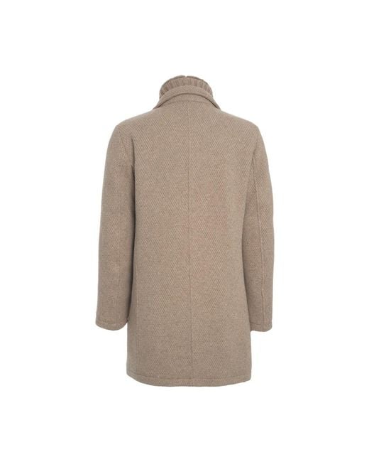 Gimo's Elegante Jas Aw25 in het Brown voor heren