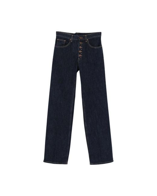 Dondup Straight Fit Jeans in Blue | Lyst