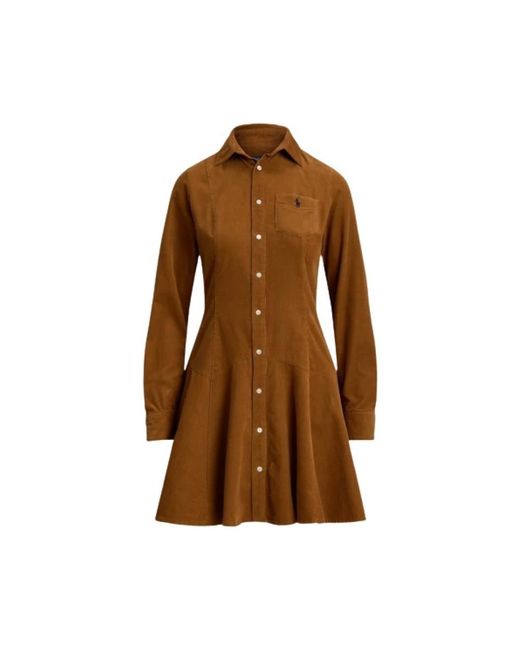 Polo Ralph Lauren Brown Shirt Dresses