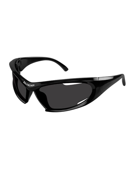 Balenciaga Black Stylische sonnenbrille bb0318s,blaue sonnenbrille mit zubehör