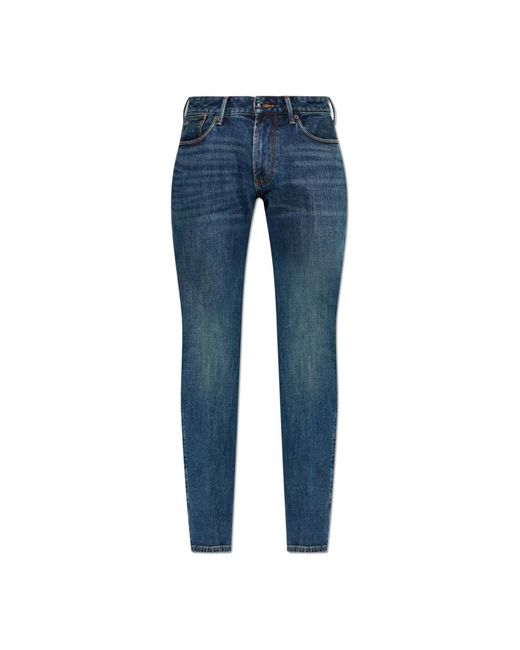 Emporio Armani Blue Slim-Fit Jeans for men