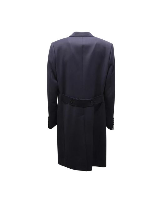 Dolce & Gabbana Blue Single-Breasted Coats for men
