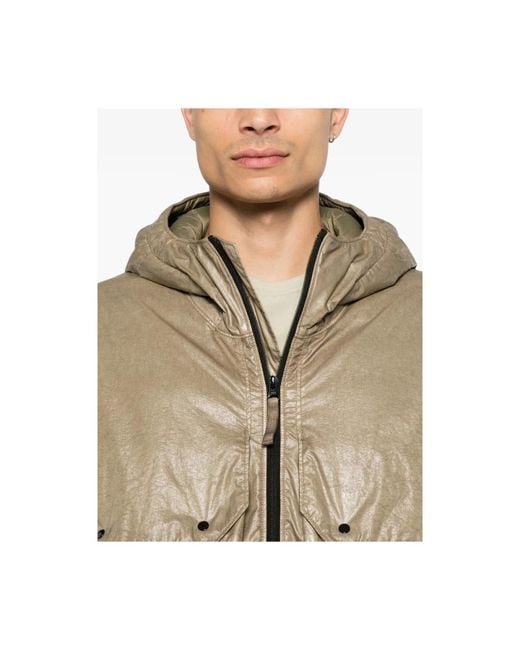 Stone Island Natural Down Jackets for men