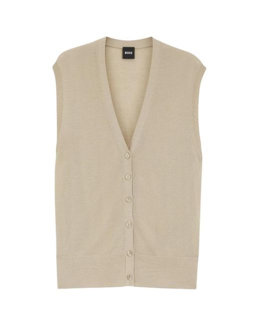 Cardigans Boss en coloris Natural