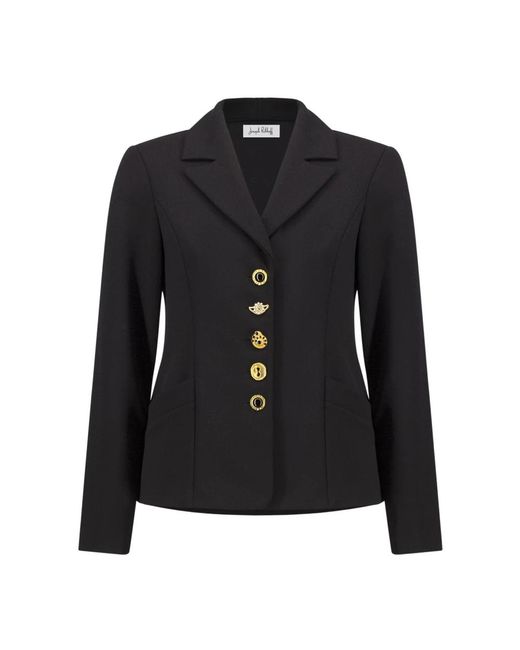 Joseph Ribkoff Fitted Blazer Met Statement Knopen in het Black