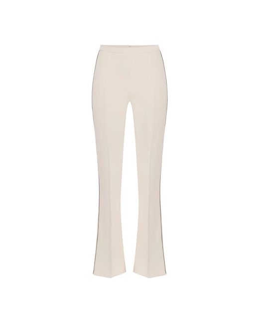 Elisabetta Franchi Wide Trousers in het White