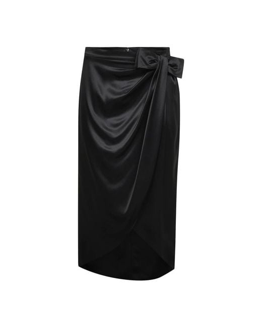Valentino Black Midi Skirts
