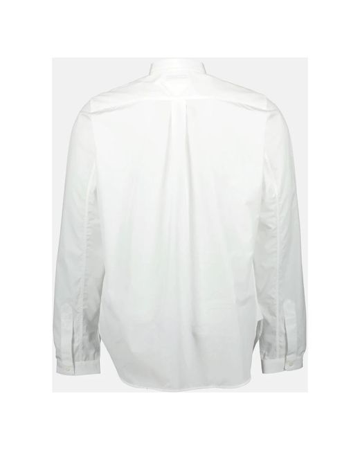 Prada Overhemden ,Wit ,Katoen Witte Katoenen Overhemd, Klassieke Stijl in het White voor heren
