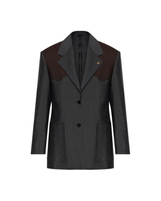 Versace Wool-Mohair Blazer in het Black