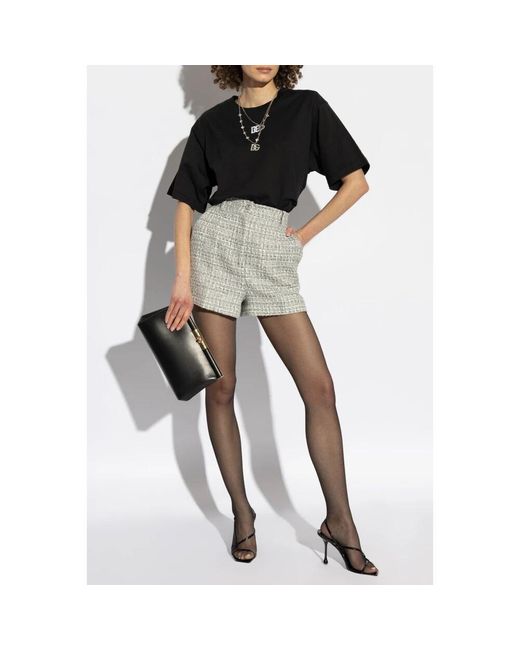 Dolce & Gabbana Gray Short Shorts