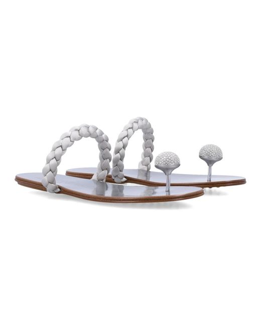 Pedro Garcia White Flip Flops