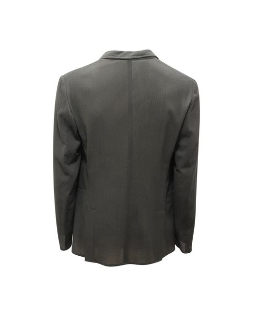 Armani Jassen ,Groen ,Wol Wollen Jas in het Gray voor heren