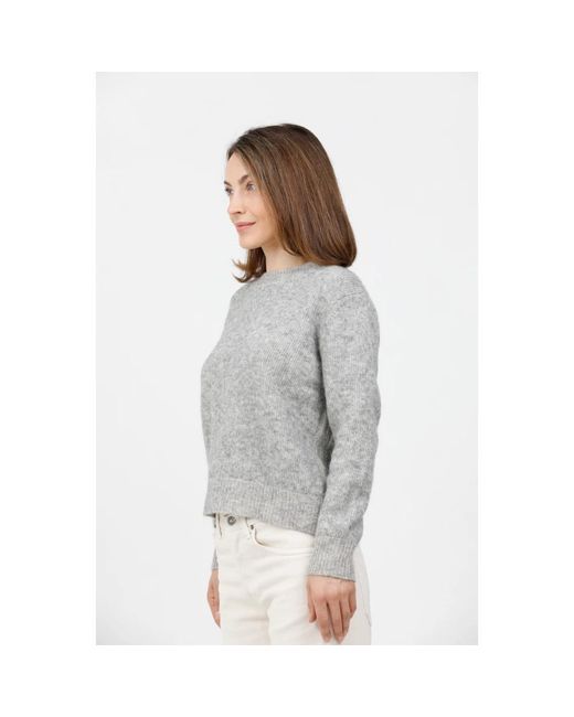 Gran Sasso Gray Round-Neck Knitwear
