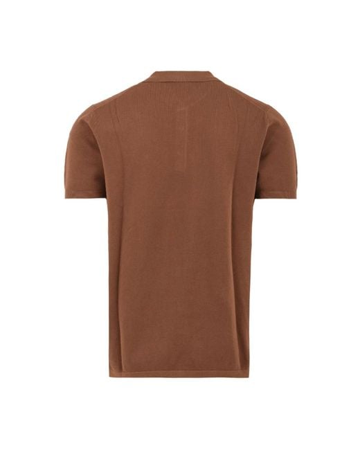 Aspesi Brown Polo Shirts for men
