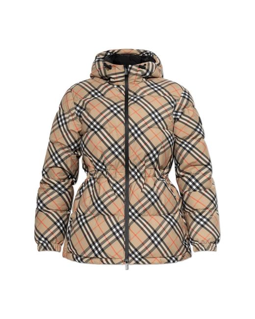 Down Jackets Burberry en coloris Natural