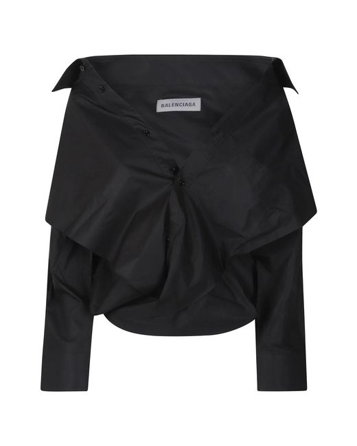 Balenciaga Black Blouses