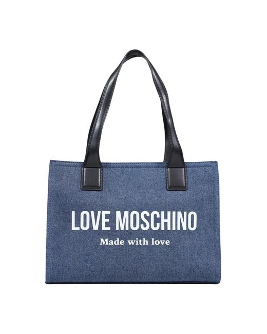 Love Moschino Blue Tote Bags