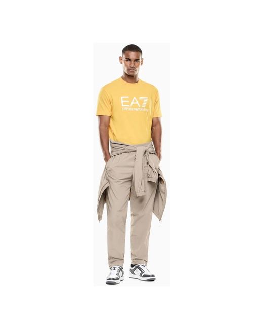 EA7 Yellow T-Shirts for men