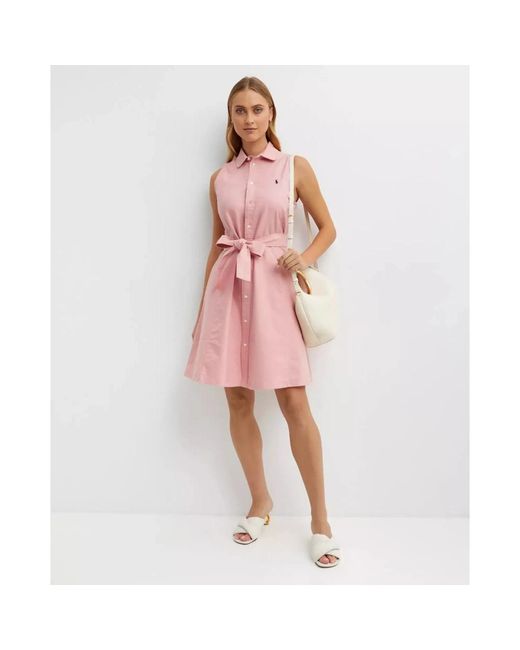 Ralph Lauren Pink Shirt Dresses