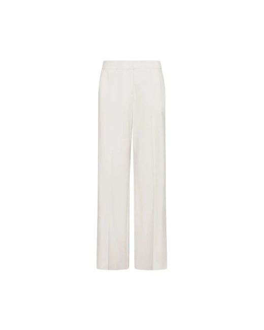 Marella White Wide Trousers
