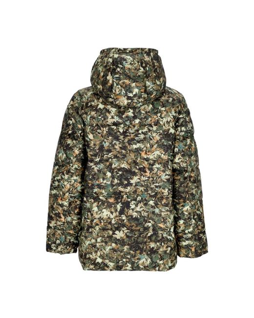 The North Face Fitness ,Groen ,Polyester Logo Parka Lange Donsjas in het Green voor heren
