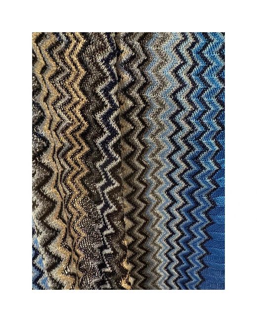 Missoni Blue Gemusterteter Schal