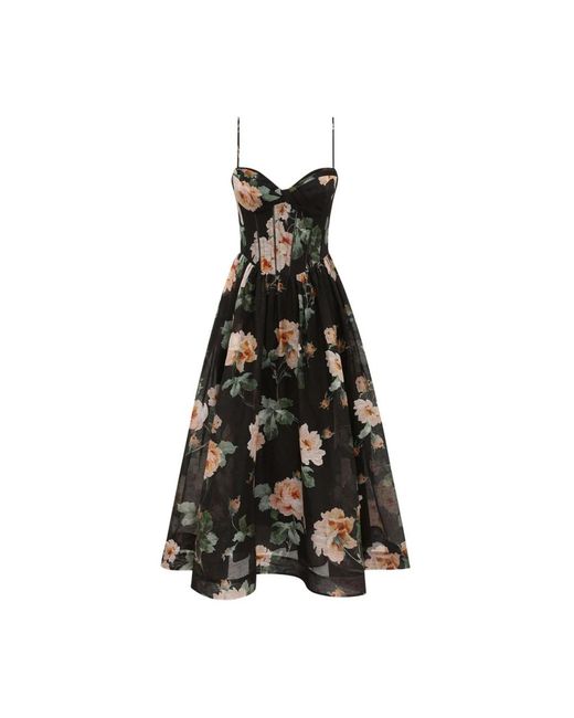 Maxi Dresses Zimmermann de color Black