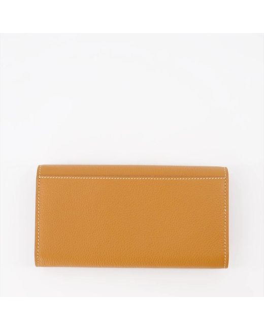 Burberry Natural Elegant snap button wallet