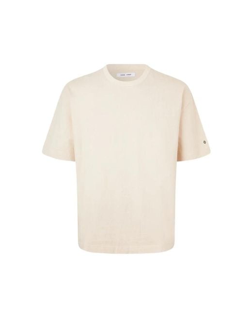 Samsøe & Samsøe Locker geschnittenes baumwoll-t-shirt in White für Herren