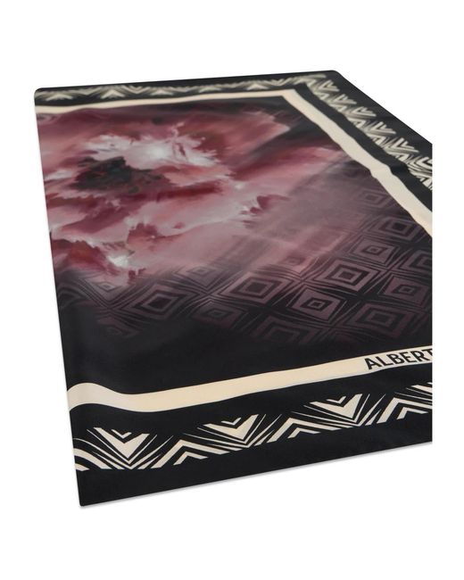 Alberta Ferretti Brown Silk Scarves