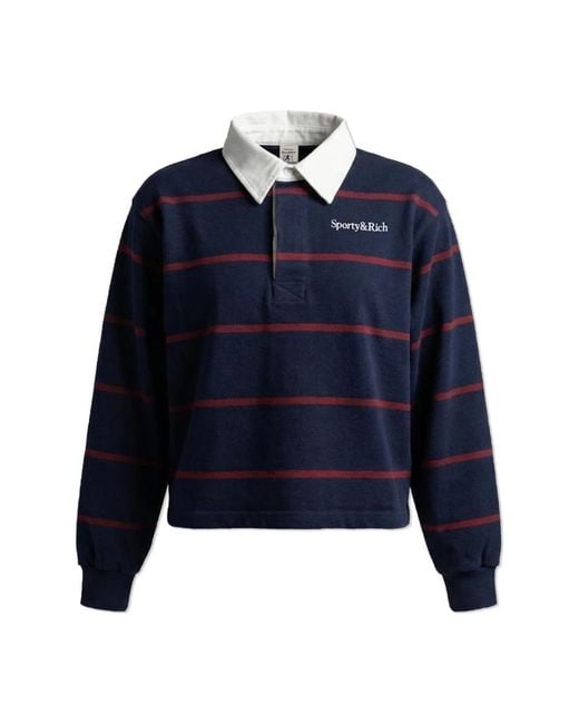 Sporty & Rich Polo Shirts in Blue for Men | Lyst