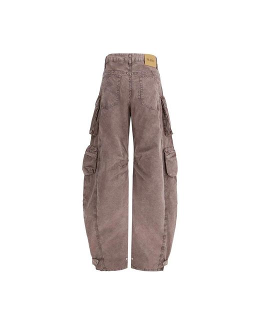 The Attico Brown Loose Fit Jeans