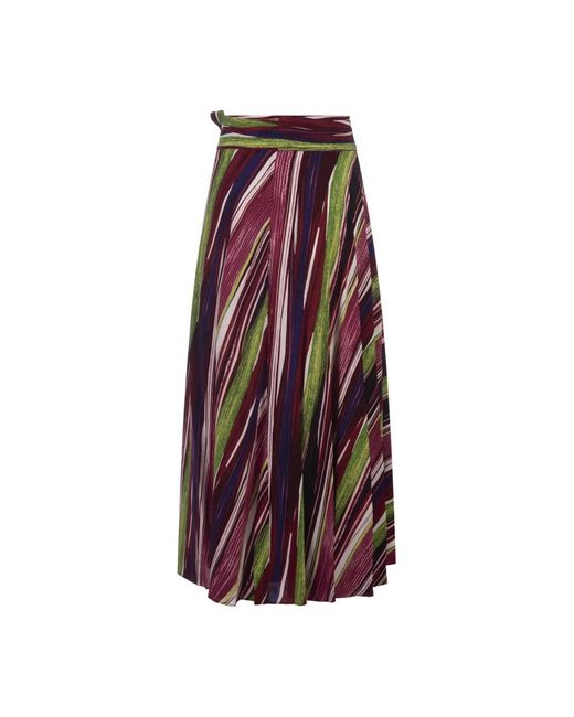 Diane von Furstenberg Purple Midi Skirts