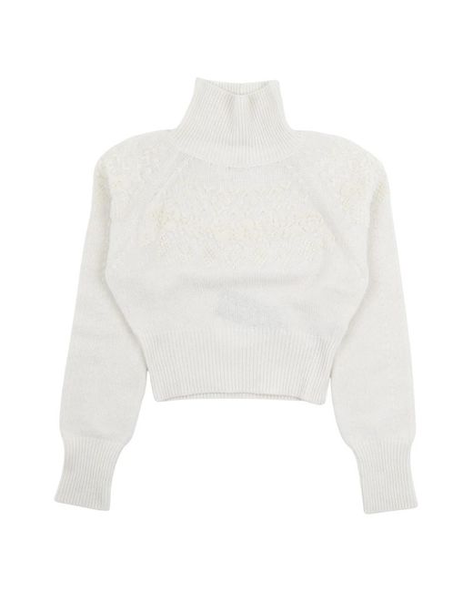 Ermanno Scervino White Turtlenecks
