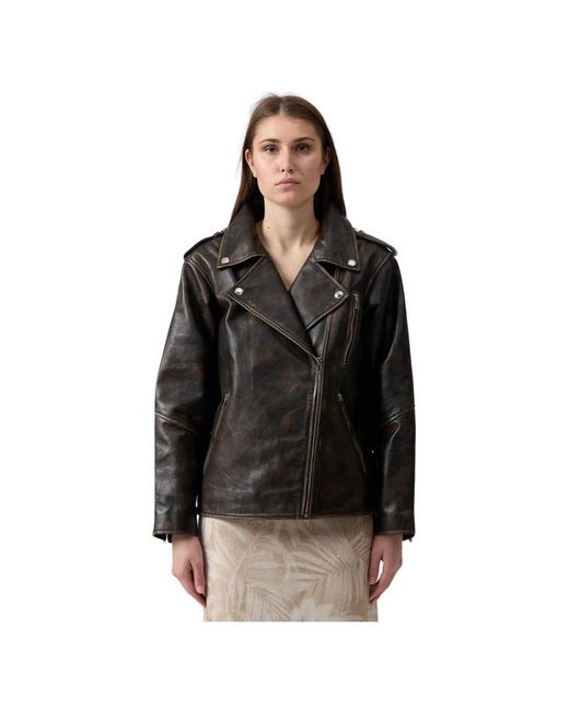 Ermanno Scervino Black Leather Jackets