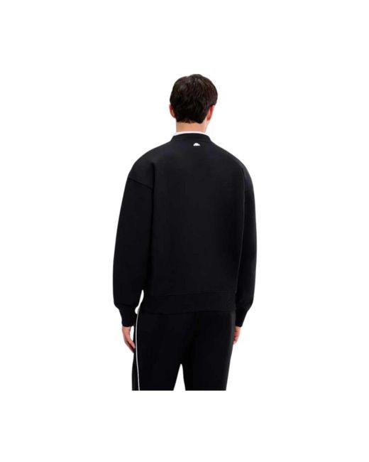 Ellesse Hoodies & Sweatvesten ,Zwart ,Katoen Zwarte Sweatshirt Quento in het Black voor heren