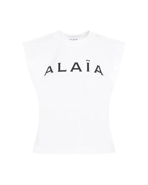 Alaïa White "" T-Shirt