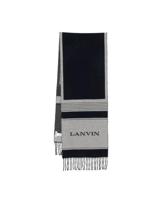 Lanvin Black Winter Scarves