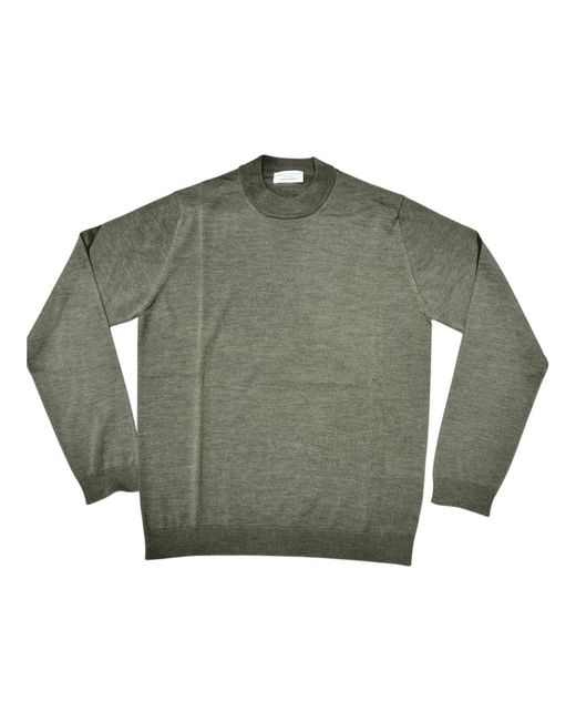 Roberto Collina Green Round-Neck Knitwear for men