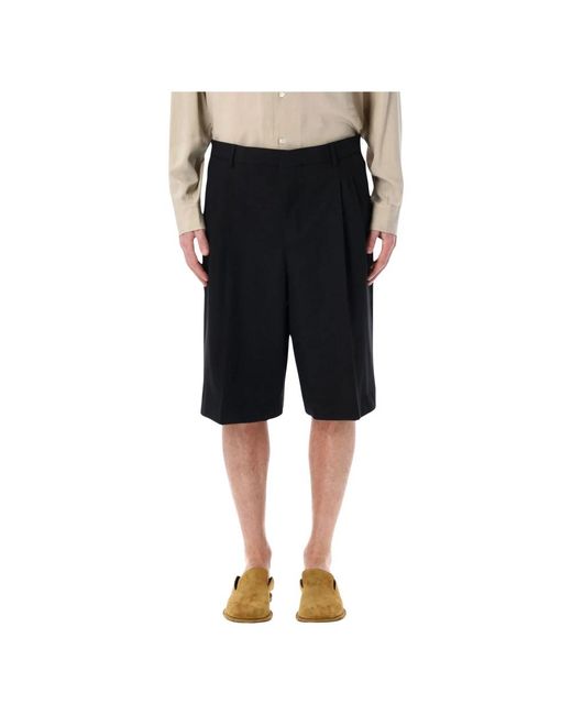 AMI Double Pinces Short in het Black voor heren