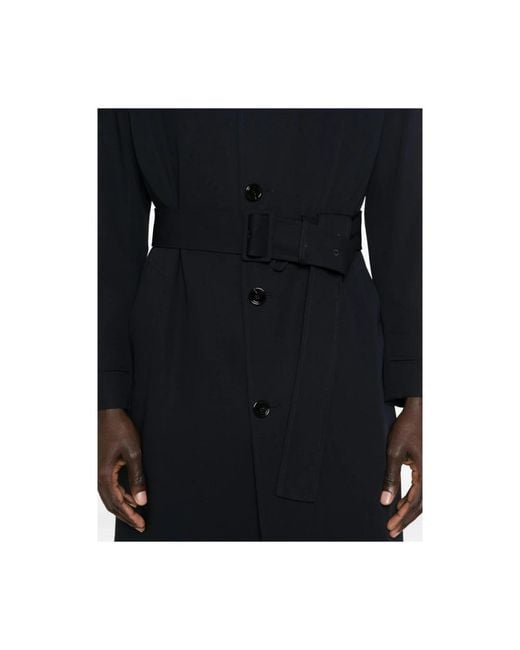 Lardini Black Trench Coats for men