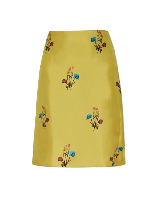 Marni Yellow Midi Skirts